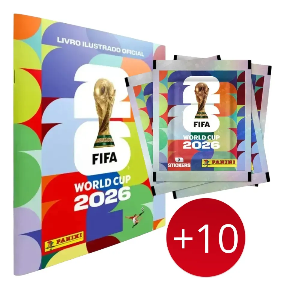 Kit Album Mundial 2026 Panini + 10 Sobres Figuritas